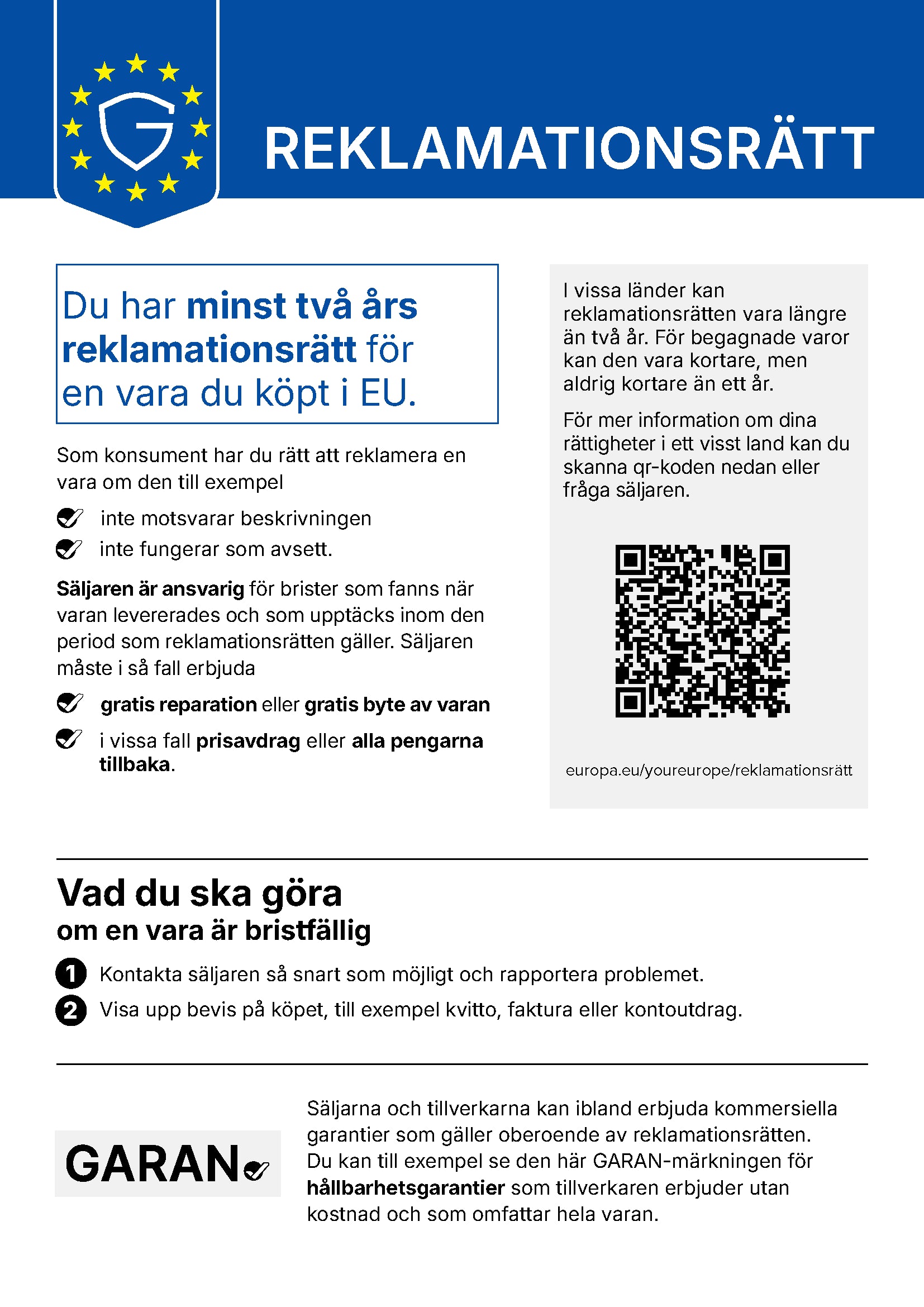 Reklamationsrätt