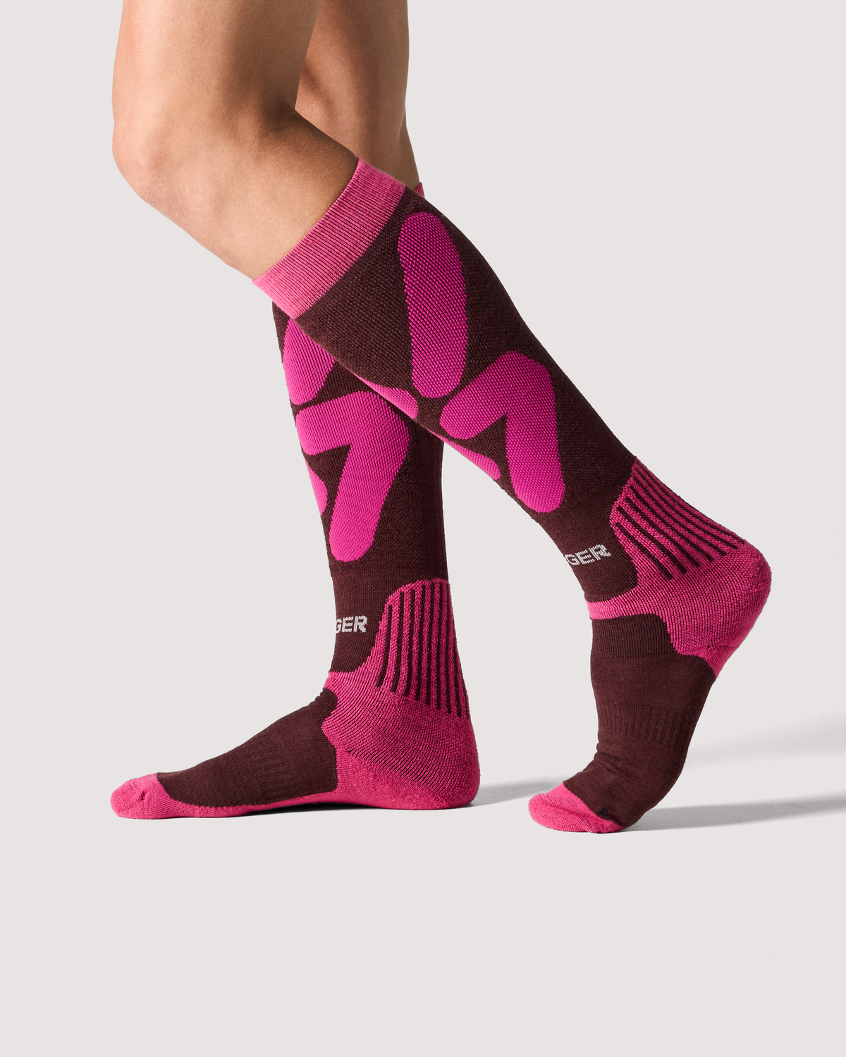 Race Wool Compression - Strumpa - Merinoull - Kungsblå - Seger