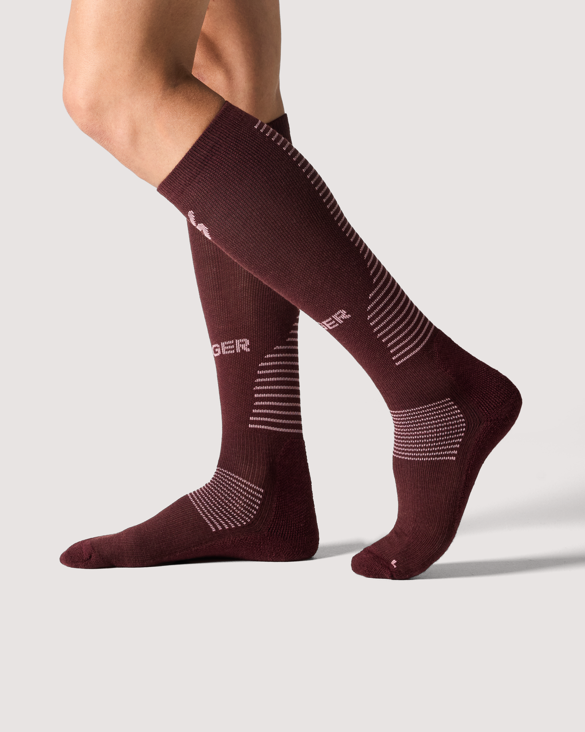 Advanced Wool Compression - Strumpa - Merinoull - Svart - Seger