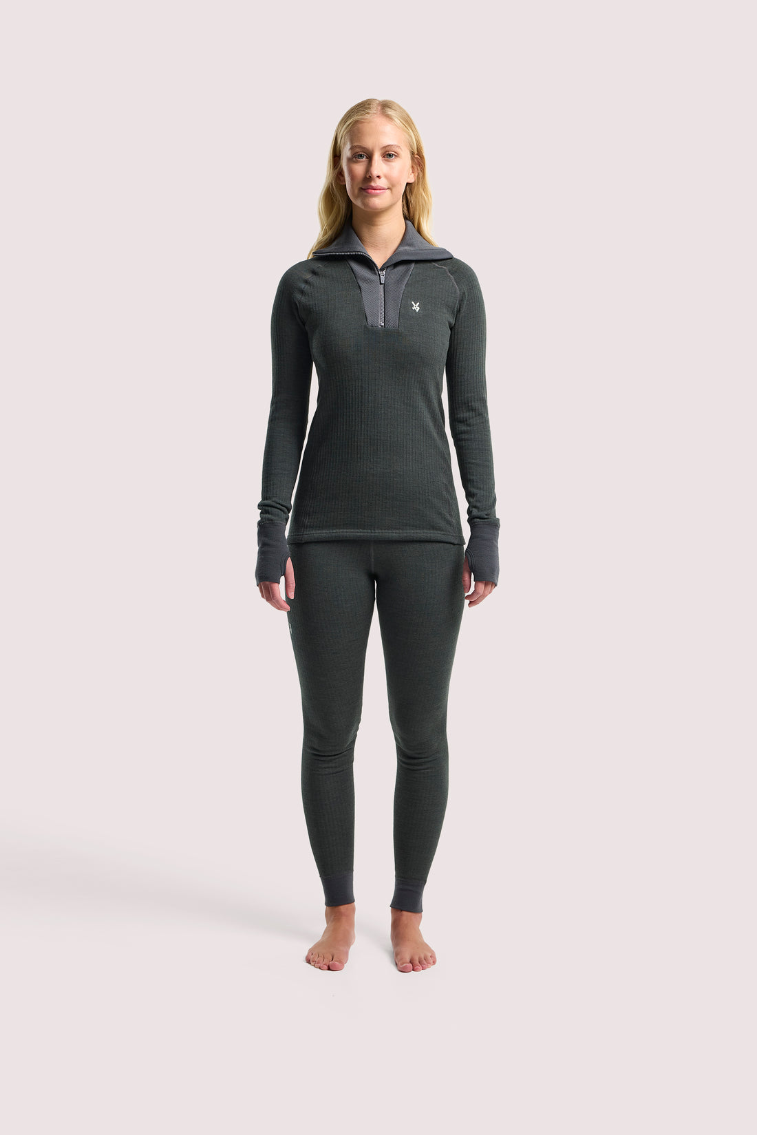 Termowool 240g Roll neck-Zip W