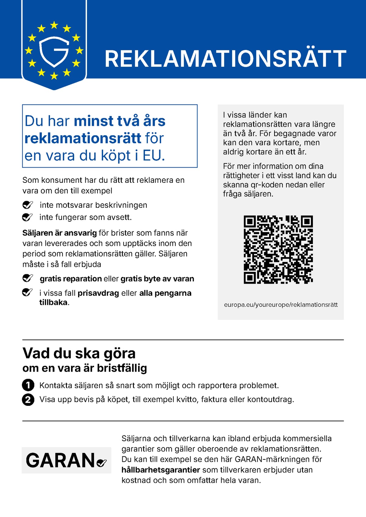 Reklamationsrätt